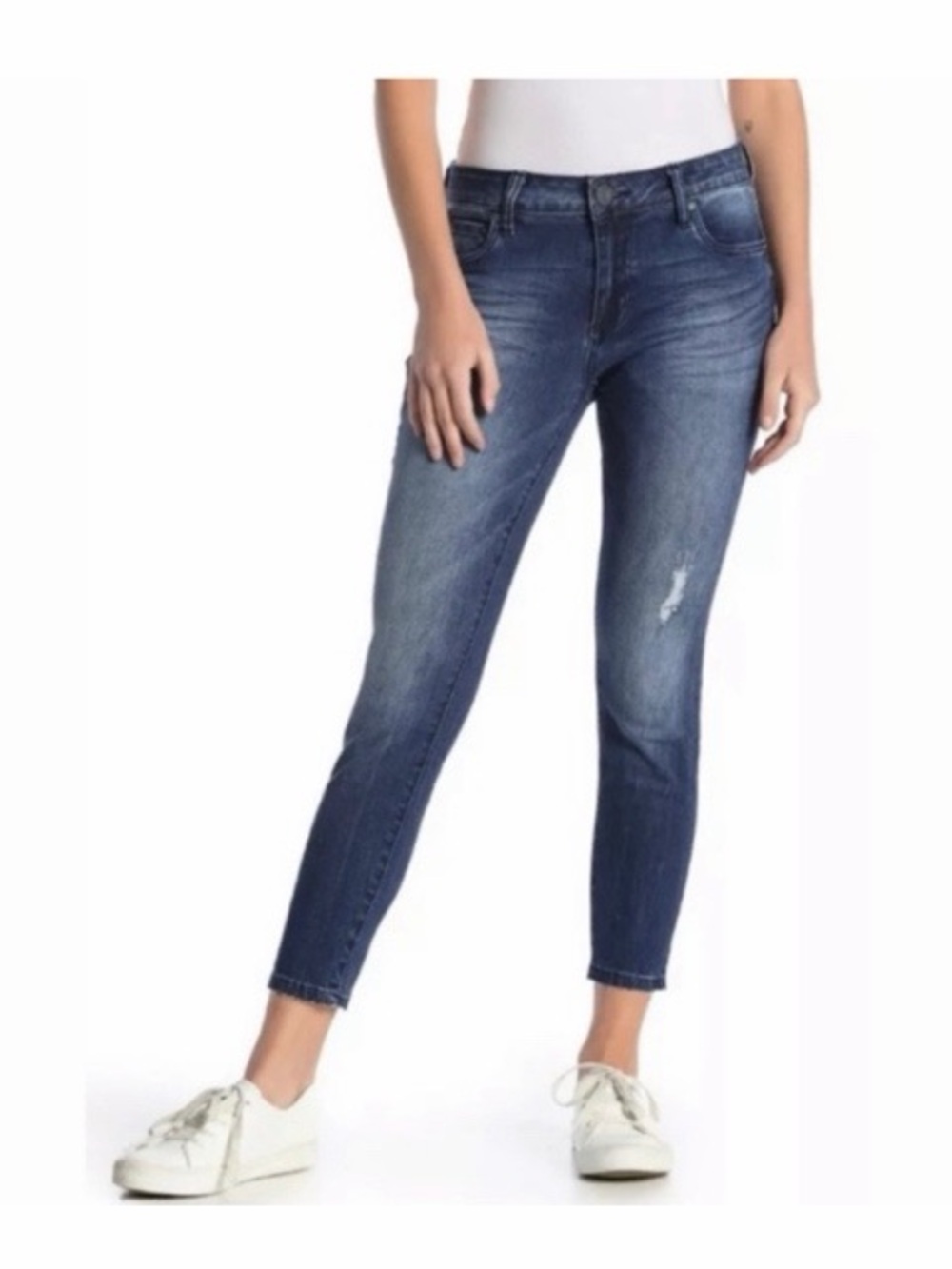 Kut From The Kloth Donna Ankle Skinny Frayed Edge Jeans